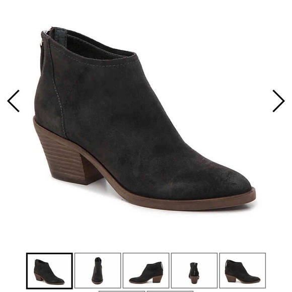 Dolce Vita Suede Ankle Boots Gray - Picture 1 of 6